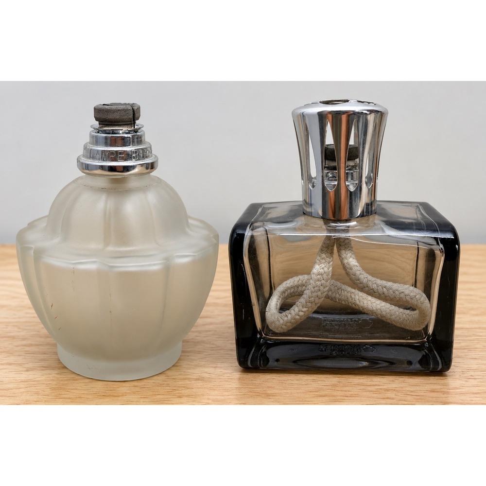 Lampe Berger Paris Fragrance Lamps Set / 2 Frosted Glass Smoke Gray Catalytic #2